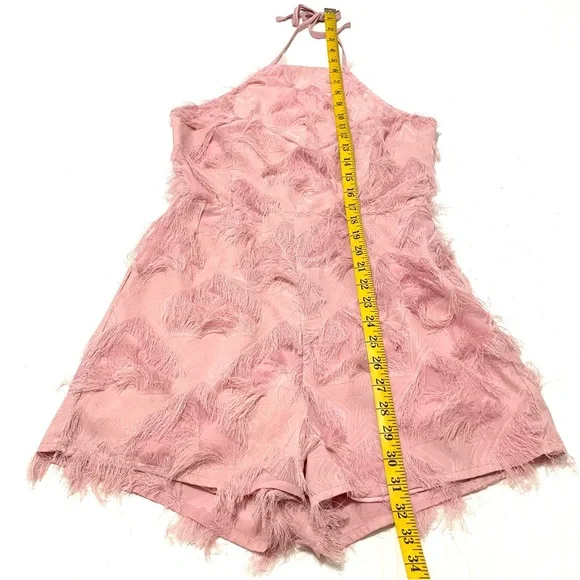 Missguided Pink Fringe Halter Romper - Picture 12 of 12